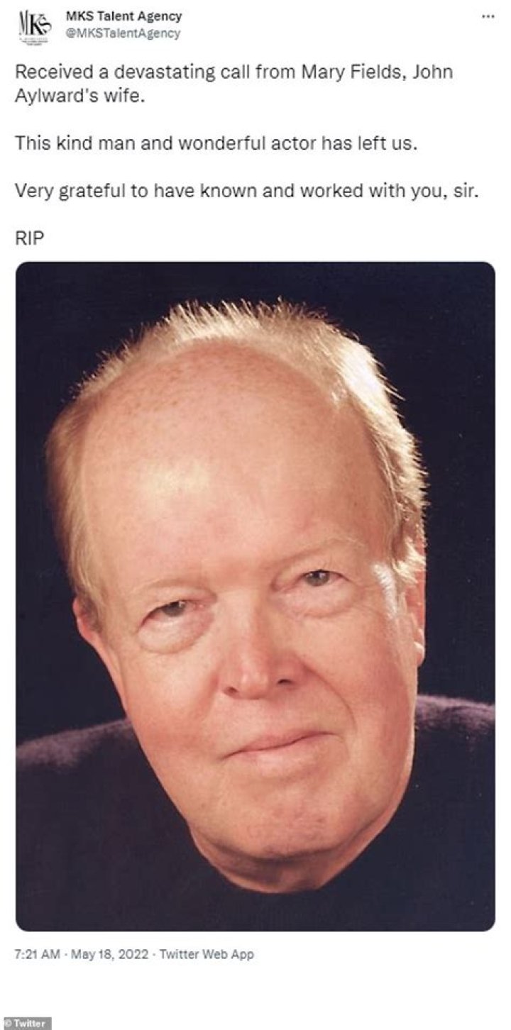 
John Aylward Net Worth At Death, Shocking News Of Demise Of The ‘ER’ Actor Aged 75 