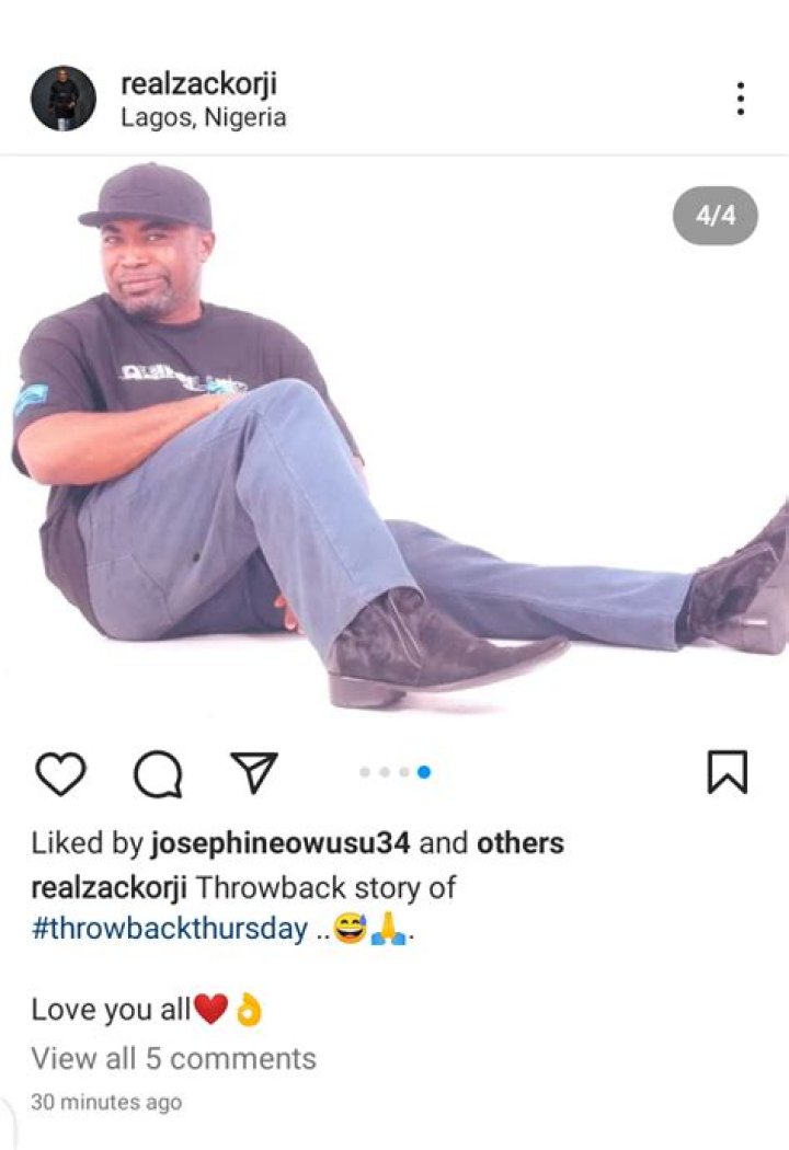 
Veteran Actor, Zack Orji Shares Lovely Throwback Photos With His Wife And Children 